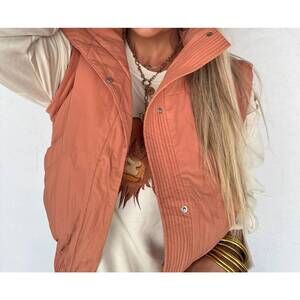NEW BLAKELY harlow puff vest in terracotta